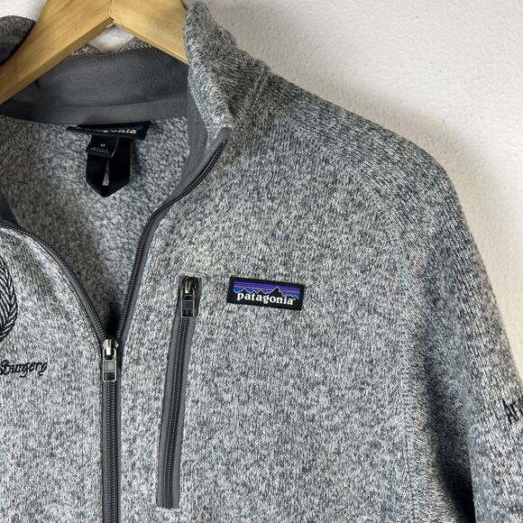 Patagonia Better Sweater Full Zip 25881 Heather Gray Medium embroidered surgery - Picture 2 of 12